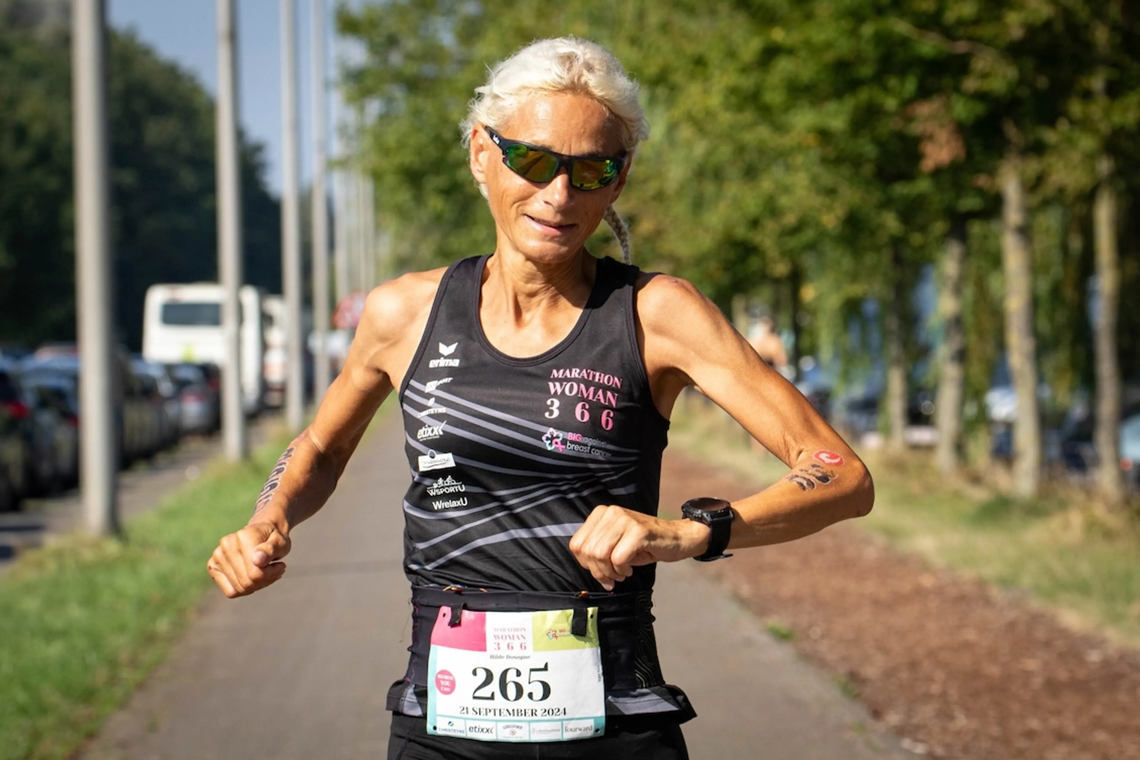 Hilde rende vorig jaar elke dag een marathon: ‘Het mentale aspect was het zwaarst’