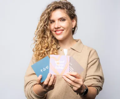 Gratis tegeltje ‘geloof, hoop en liefde’