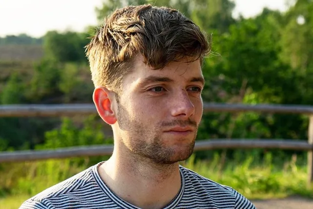 Bas Derks ontkwam op het nippertje aan een ongeluk.