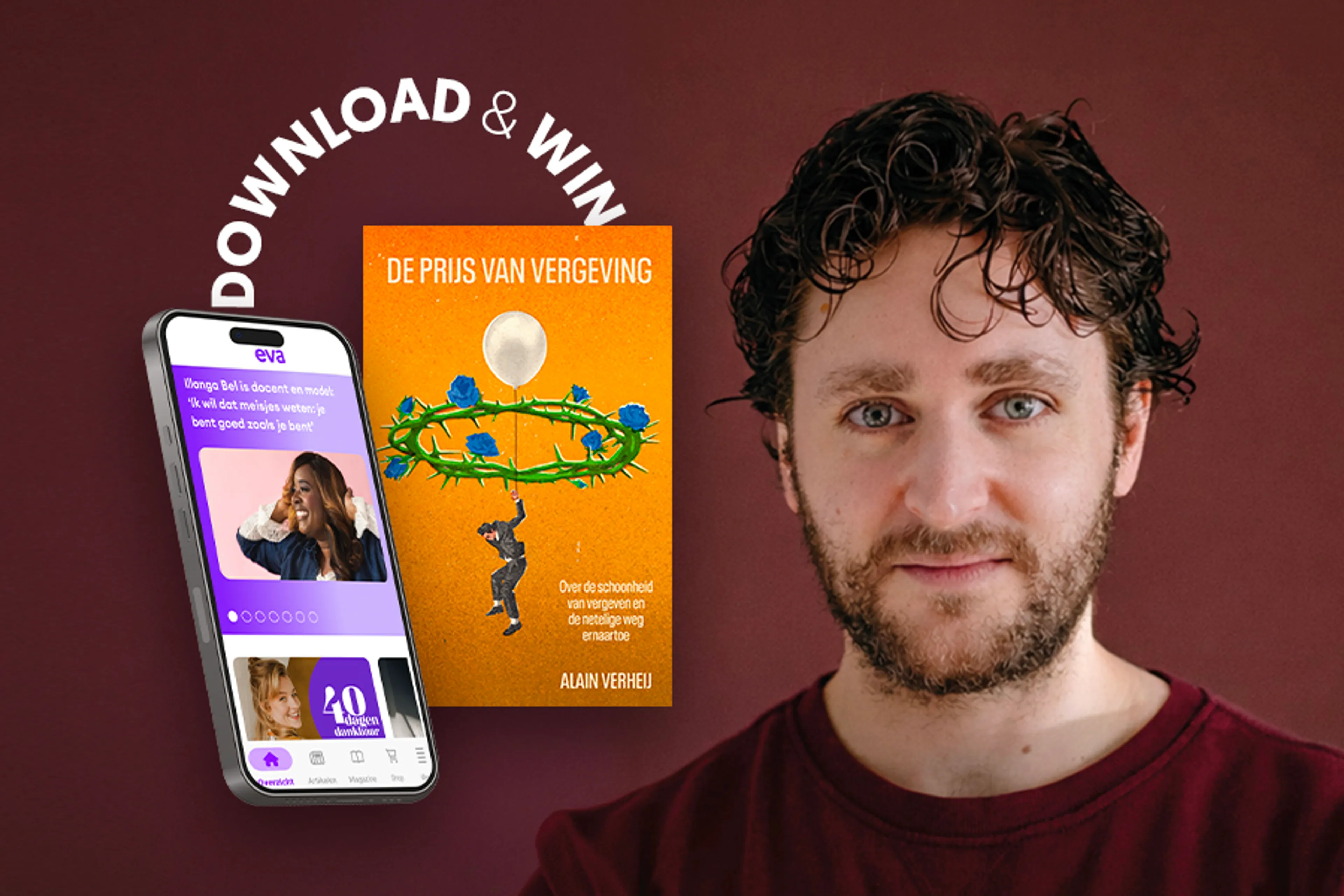 Download de Eva-app en win een boek!