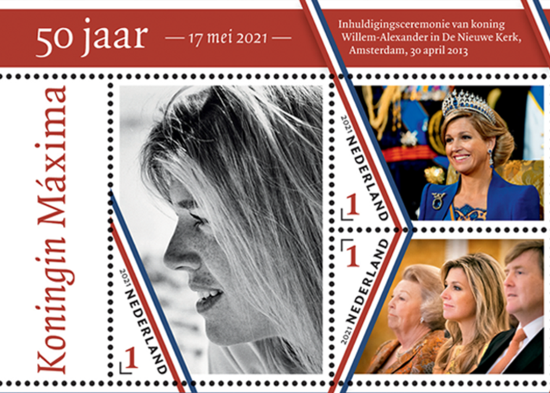 Koningin Maxima postzegel