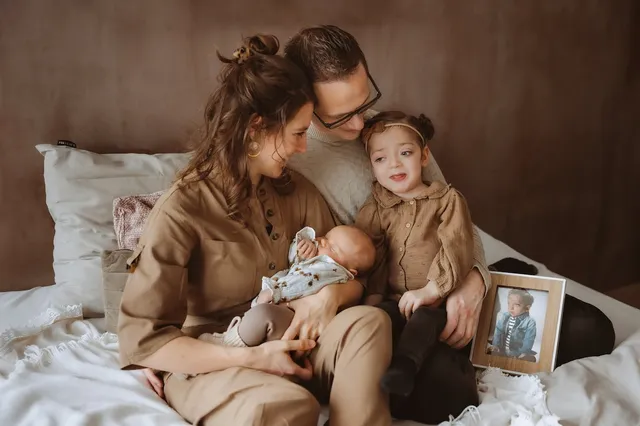 Thirza met haar gezin.