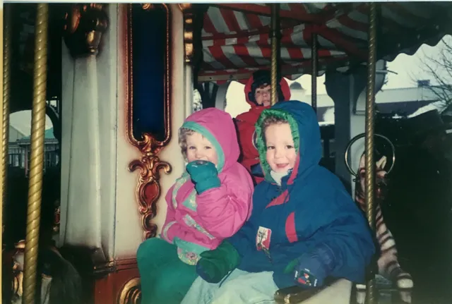 Ingrid en Geert in de draaimolen.